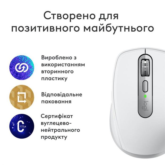 Миша бездротова Logitech MX Anywhere 3S for Mac Pale Grey (910-006946)