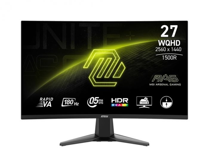 Монітор MSI 27" MAG 27CQ6F VA Black Curved 180Hz