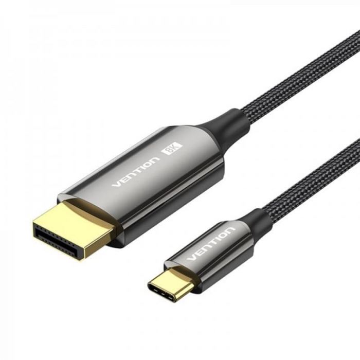 Кабель Vention USB Type-C - DisplayPort (M/M), 1 м, Black (CRFBF)