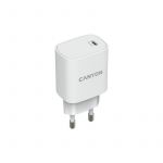 Мережевий зарядний пристрій Canyon H-20-02 (1USB, 3A) PD White (CNE-CHA20W02)