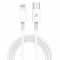 Кабель Grand-X Lightning - USB Type-C 12W, 1м, White (CL-03W)