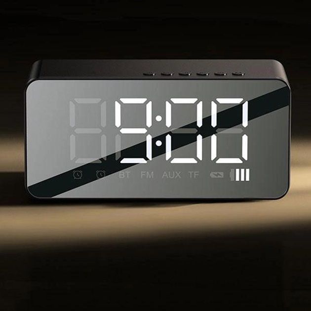 Настільний годинник Usams US-YX007 Multi-functional Alarm Clock Black (YX7LY01)