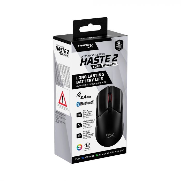 Миша бездротова HyperX Pulsefire Haste 2 Core Wireless Black (8R2E6AA)