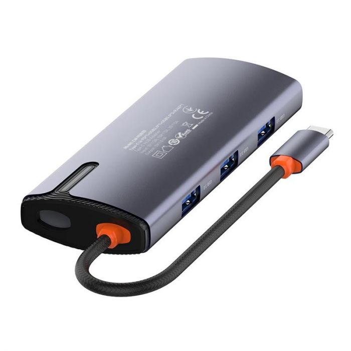 Док-станція СolorWay USB-C 6-в-1 Type C PD 100W/USB3.0х3/USB2.0/RJ45 (CW-HUB03)