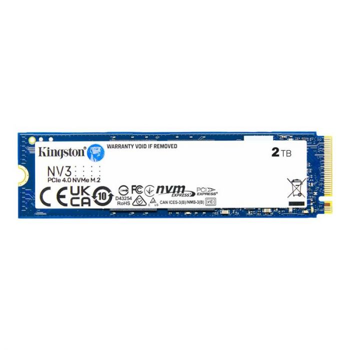 Накопичувач SSD 2TB M.2 NVMe Kingston NV3 M.2 2280 PCIe Gen4.0 x4 (SNV3S/2000G)