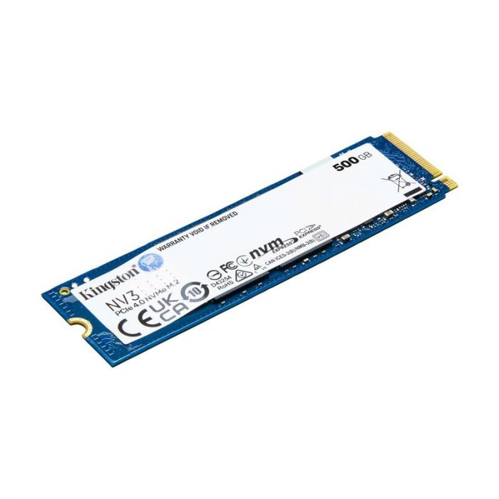 Накопичувач SSD  500GB M.2 NVMe Kingston NV3 M.2 2280 PCIe Gen4.0 x4 (SNV3S/500G)