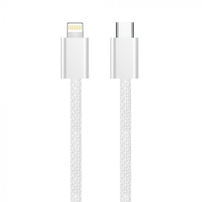 Кабель ColorWay Lightning + USB Type-C (M/M), 3.0 А, 1 м, Grey (CW-CBPDCL061-GR)