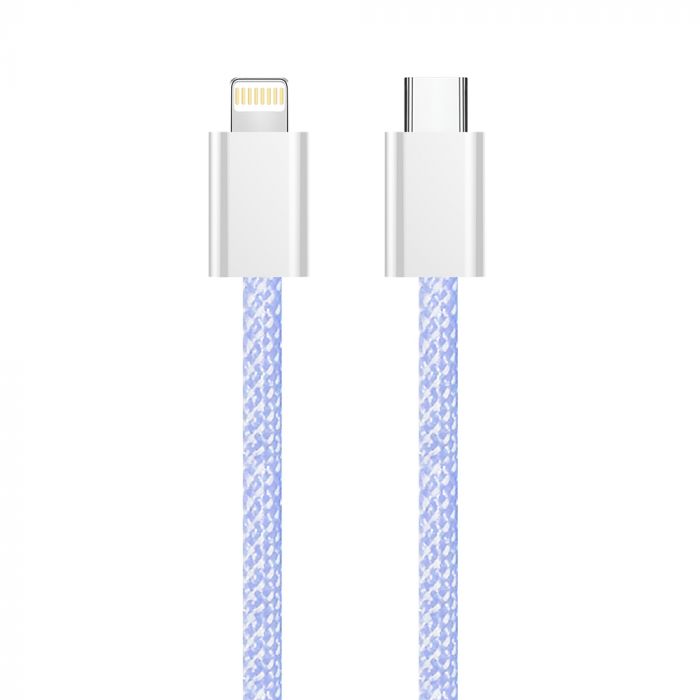 Кабель ColorWay Lightning + USB Type-C (M/M), 3.0 А, 1 м, Purple (CW-CBPDCL061-PU)