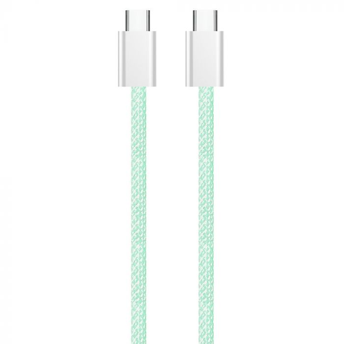 Кабель ColorWay USB Type-C + USB Type-C (M/M), 3.0 А, 1 м, Green (CW-CBPDCC061-G)