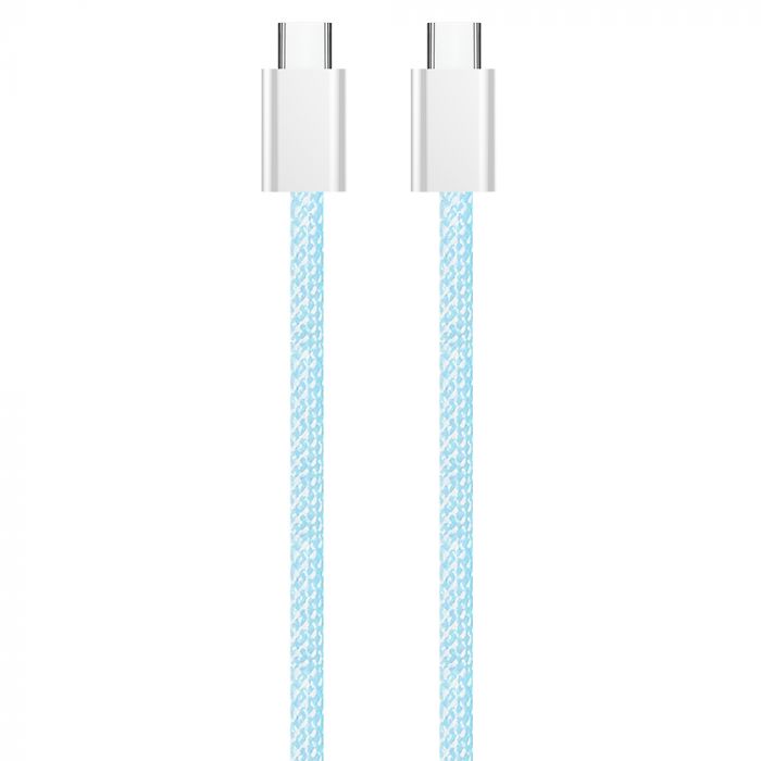 Кабель ColorWay USB Type-C + USB Type-C (M/M), 3.0 А, 1 м, Blue (CW-CBPDCC061-BL)