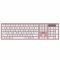 Клавіатура бездротова 2E KS270 WL/BT EN/UKR Pink/White (2E-KS270WBPN_UA)