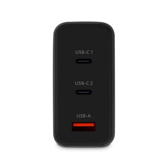 Мережевий зарядний пристрій Ttec SmartCharger Trio GAN 2хUSB-C/USB-A /120Вт Black (2SCG04S)