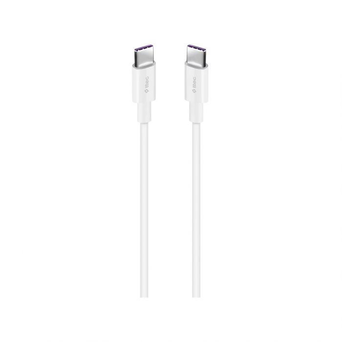 Кабель Ttec USB Type-C - USB Type-C (M/M), 1.5 м, White (2DK49B)