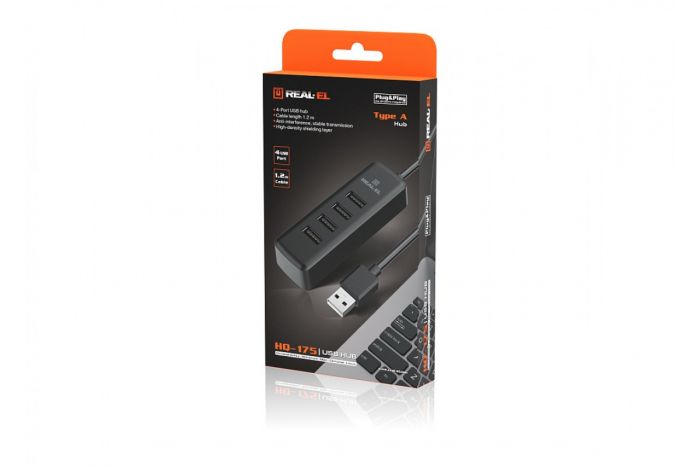 USB-хаб REAL-EL HQ-175 4 ports