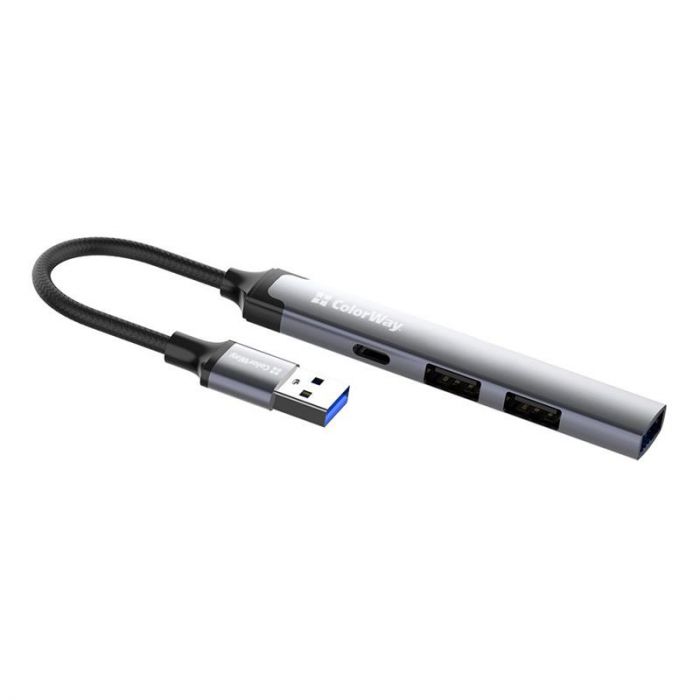 Концентратор СolorWay USB-A 4-в-1 USB2.0х3/USB3.0 (CW-HUB05)