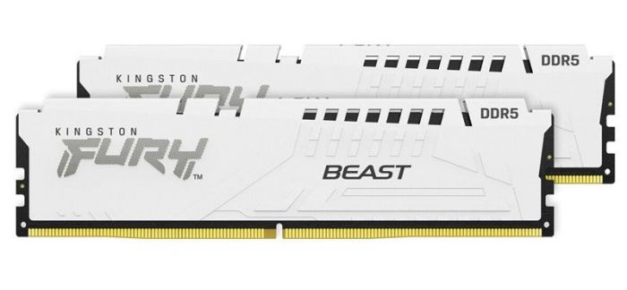 Модуль пам`ятi DDR5 2х16GB/6400 Kingston Fury Beast White (KF564C32BWEK2-32)