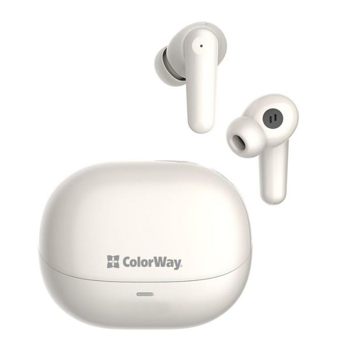 Bluetooth-гарнітура СolorWay Slim TWS-1 Earbuds Long Life Beige (CW-TWS1BE)