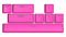 Набір кейкапів Hator PBT Keycaps Autograph Edition Knockout Pink (HTS-711)