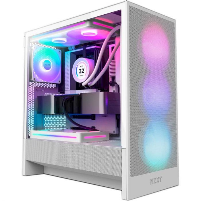 Корпус NZXT H5 Flow RGB White (CC-H52FW-R1) без БЖ