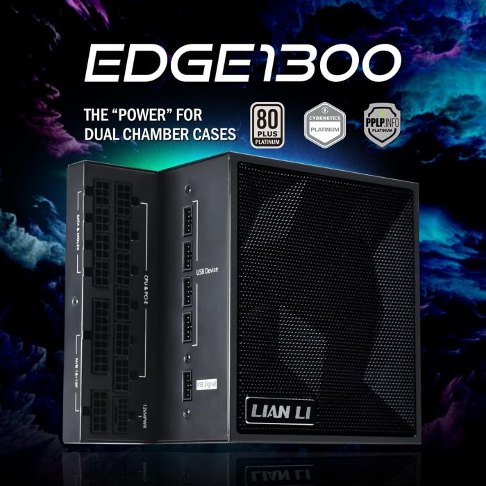 Блок живлення Lian Li Edge 1300W 80 Plus Platinum Black (G9P.EG1300.BE00.EU)