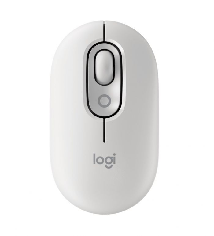 Миша бездротова Logitech Pop Mouse with Emoji Off-White (910-007411)