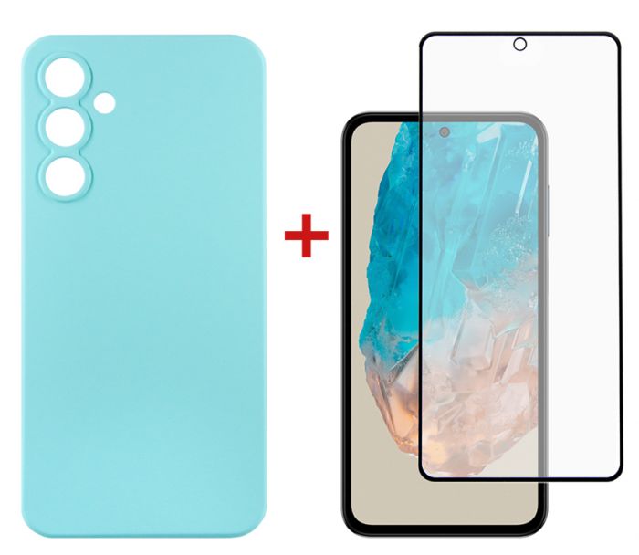 Чохол-накладка Dengos для Samsung Galaxy M35 5G SM-M356 Light Blue (DG-KM-107) + захисне скло