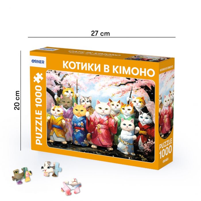Пазл Orner Котики в кімоно 1000 елементів