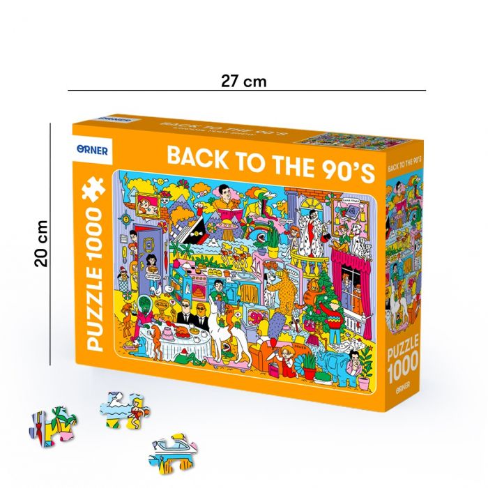 Пазл Orner Серія 90-ті. Серіали та фільми 1000 елементів