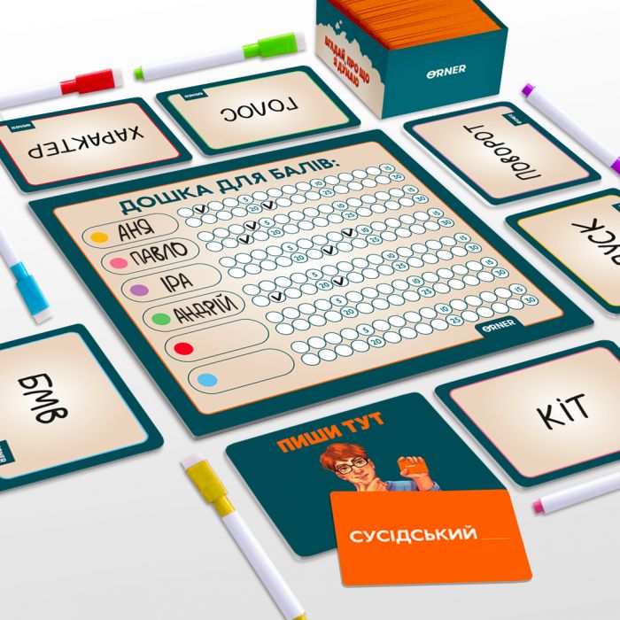 Гра для компанії Orner Вгадай, про що я думаю (orner-2617)