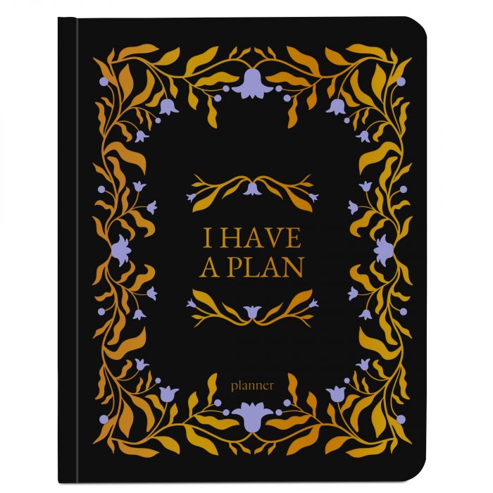 Планер Orner I have a plan, чорний з плетінням (orner-2736)