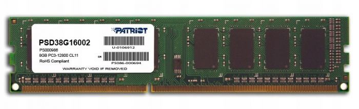 Модуль пам`яті DDR3 8GB/1600 Patriot Signature Line (PSD38G16002)