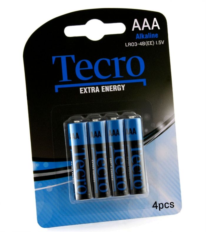 Батарейка Tecro Extra Energy Alkaline AAA/LR03 BL 4 шт