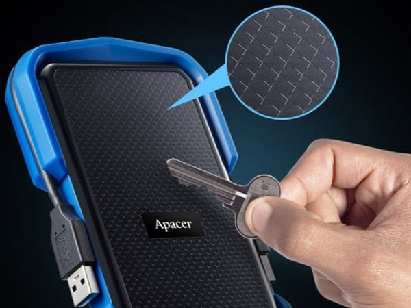 Зовнішній жорсткий диск 2.5" USB 1.0TB Apacer Apacer AC631 Black/Blue (AP1TBAC631U-1)