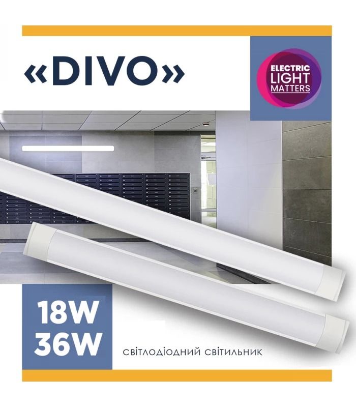 Світильник накладний світлодіодний ELM Divo 18W 6500К 26-0100