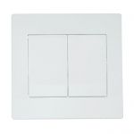 Вимикач SVEN Home SE-105 прохідний подвійний прихованого типу білий