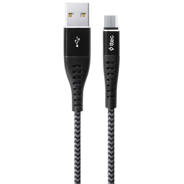 Кабель Ttec USB - micro USB (M/M), ExtremeCable, 1.5 м, Black (2DKX03MS) 