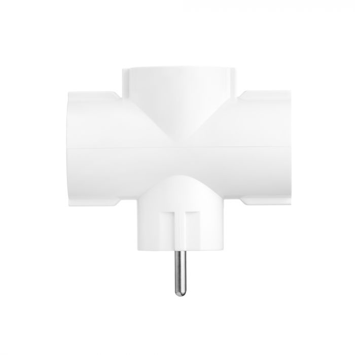 Мережевий адаптер 2E 3xТип F, 16A, білий (2E-AD0103WH)