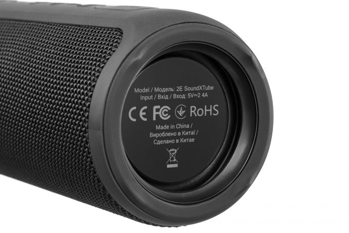 Акустична система 2E SoundXTube TWS MP3 Wireless Waterproof Black (2E-BSSXTWBK)
