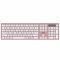 Клавіатура бездротова 2E KS270 WL/BT EN/UKR Pink/White (2E-KS270WBPN_UA)