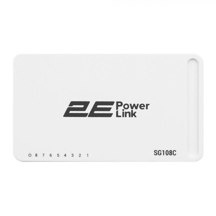 Комутатор 2E PowerLink SG108C (8xGE, некерований)