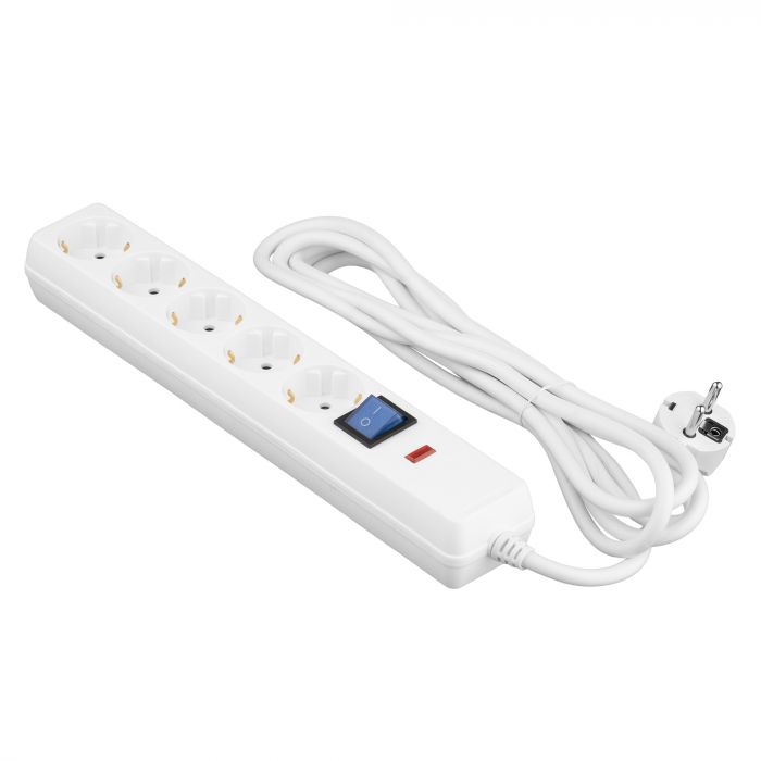 Мережевий фільтр 2E 5хSchuko, 3 м (2E-SP515OSM3WH)