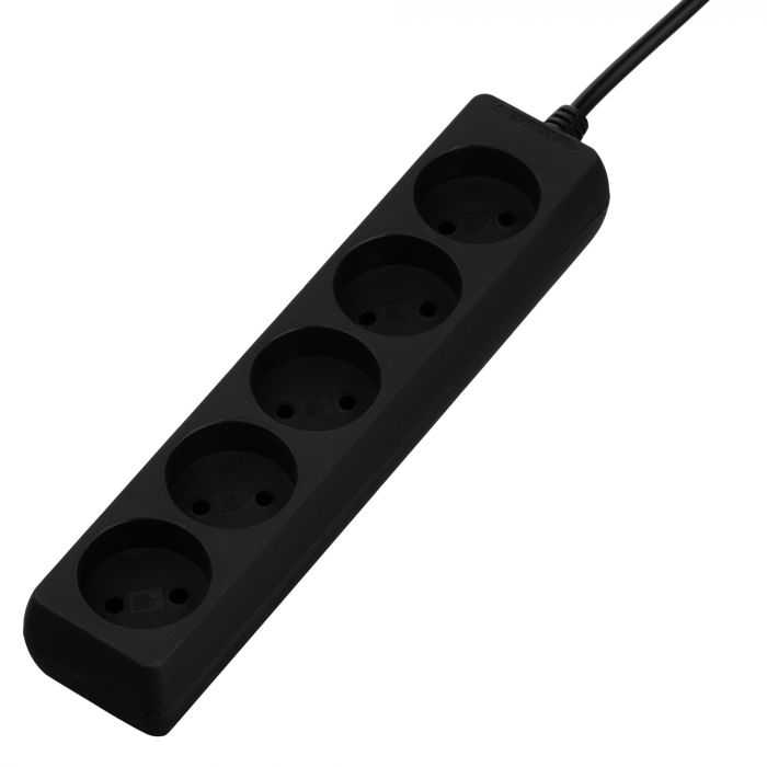 Фільтр живлення 2Е (2E-U05M3BK) 5 розетки, 3 м, чорний