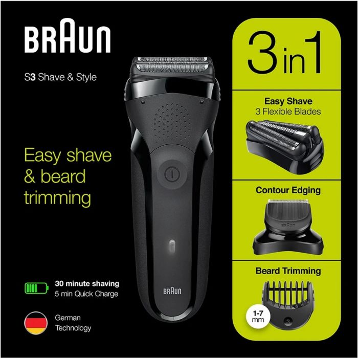 Електробритва Braun Series 3 300BT Black/Black