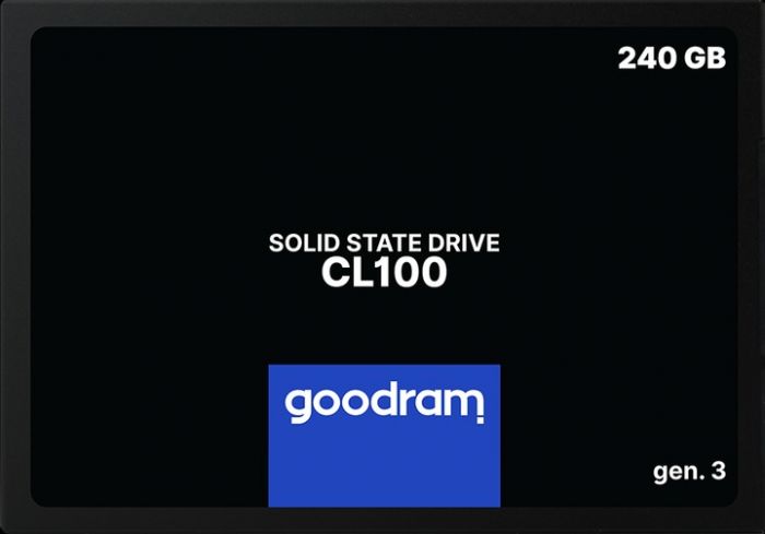 Накопичувач SSD 240GB GOODRAM CL100 GEN.3 2.5" SATAIII 3D TLC (SSDPR-CL100-240-G3)