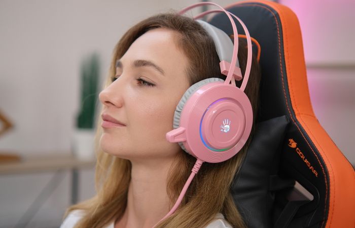 Гарнітура Bloody G521 Pink