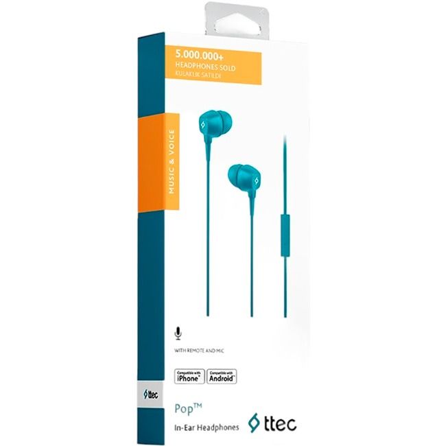 Гарнітура Ttec Pop Turquoise (2KMM13TZ)