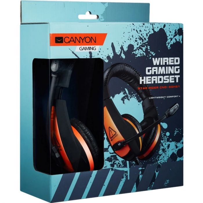 Навушники Canyon CND-SGHS1A Black/Orange