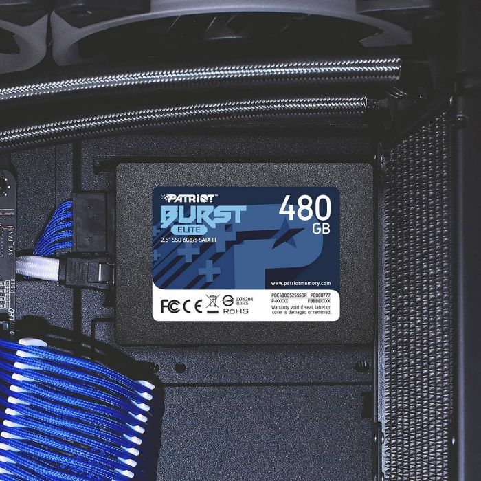 Накопичувач SSD 480GB Patriot Burst Elite 2.5" SATAIII TLC (PBE480GS25SSDR)