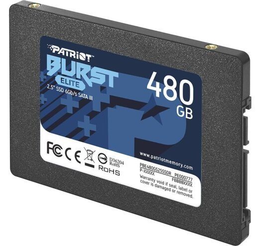 Накопичувач SSD 480GB Patriot Burst Elite 2.5" SATAIII TLC (PBE480GS25SSDR)