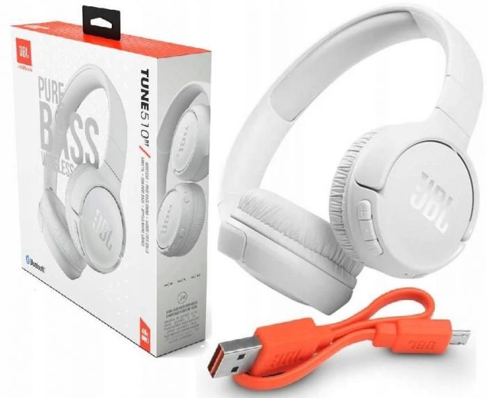 Bluetooth-гарнітура JBL Tune 510BT White (JBLT510BTWHTEU)